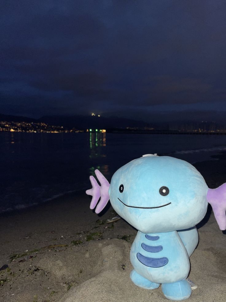 wooper on a beach
